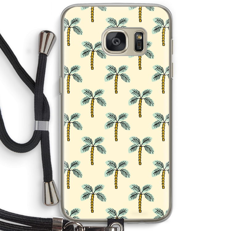 Paradise: Samsung Galaxy S7 Transparant Hoesje met koord