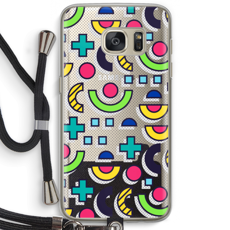 8-bit N°6: Samsung Galaxy S7 Transparant Hoesje met koord
