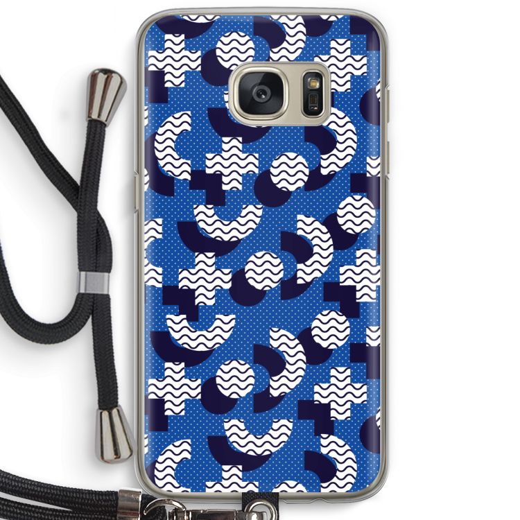 8-bit N°5: Samsung Galaxy S7 Transparant Hoesje met koord