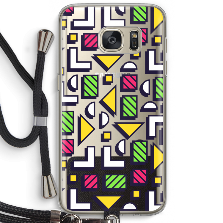 8-bit N°4: Samsung Galaxy S7 Transparant Hoesje met koord