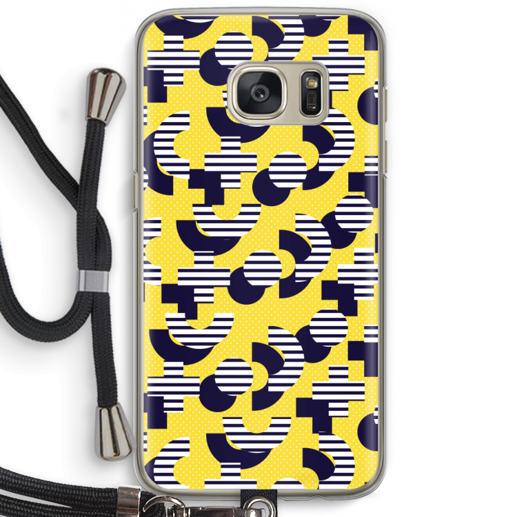 8-bit N°3: Samsung Galaxy S7 Transparant Hoesje met koord