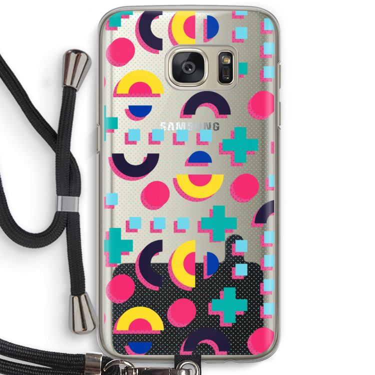 8-bit N°2: Samsung Galaxy S7 Transparant Hoesje met koord