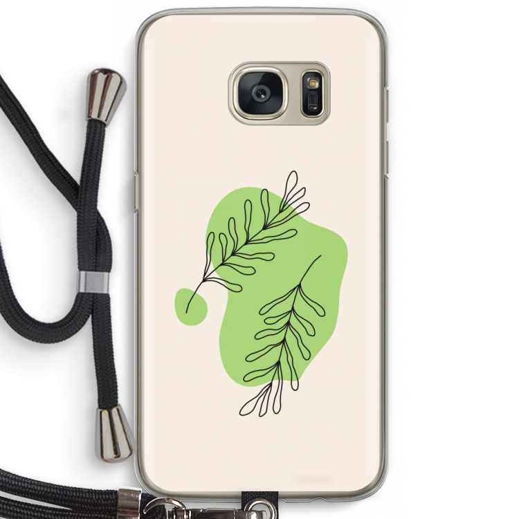 Beleaf in you: Samsung Galaxy S7 Transparant Hoesje met koord