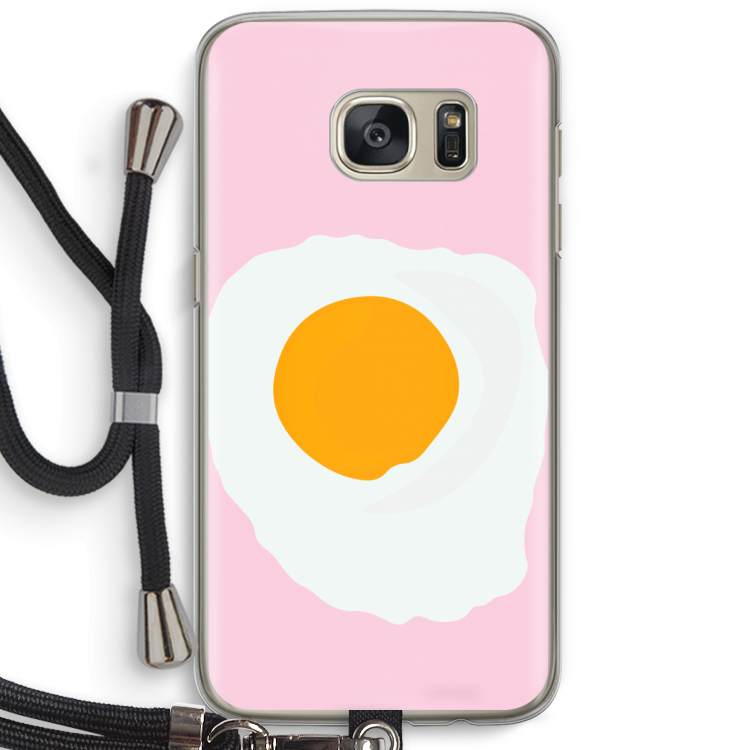 Sunny side up: Samsung Galaxy S7 Transparant Hoesje met koord