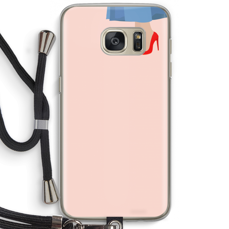 High heels: Samsung Galaxy S7 Transparant Hoesje met koord