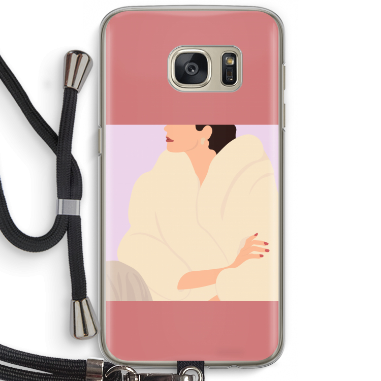 Cosy: Samsung Galaxy S7 Transparant Hoesje met koord