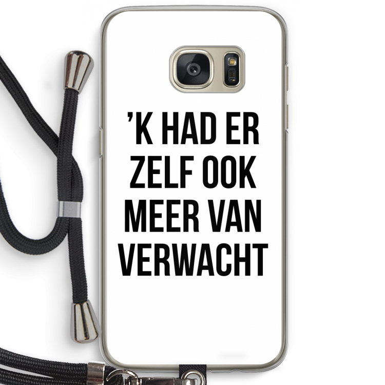 Meer verwacht: Samsung Galaxy S7 Transparant Hoesje met koord