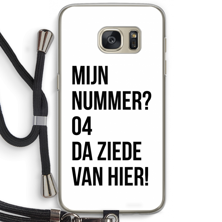 Da ziede van hier: Samsung Galaxy S7 Transparant Hoesje met koord