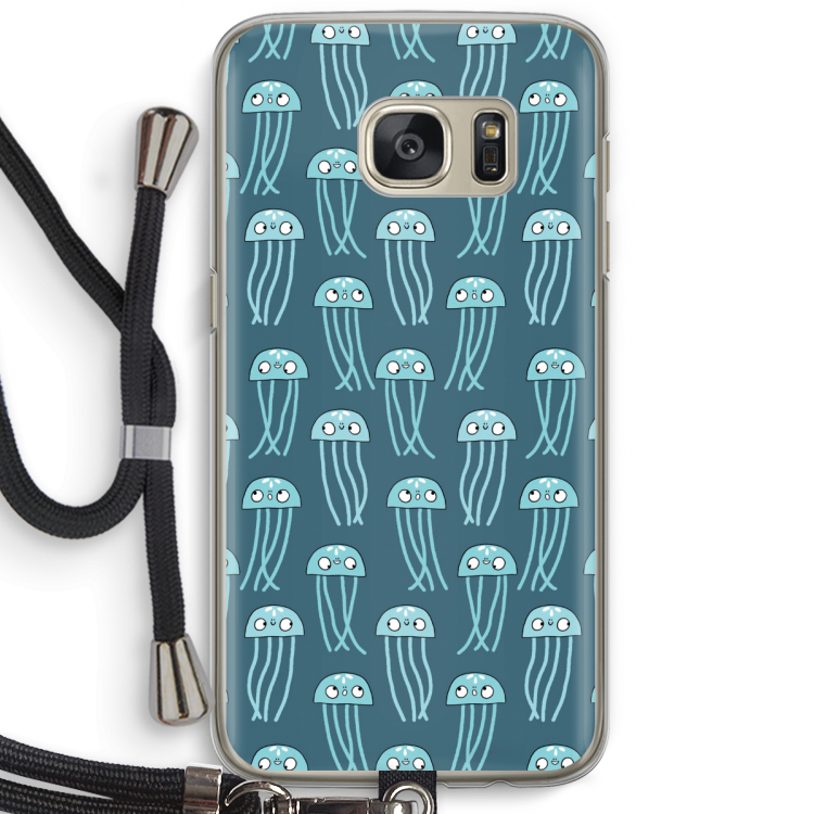 Kwallie: Samsung Galaxy S7 Transparant Hoesje met koord