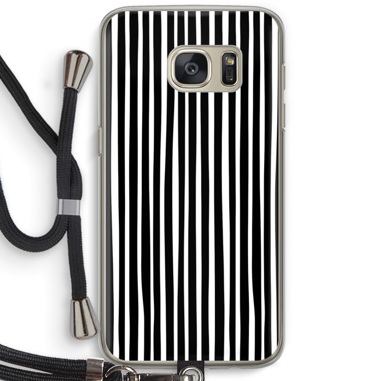 Stripes: Samsung Galaxy S7 Transparant Hoesje met koord