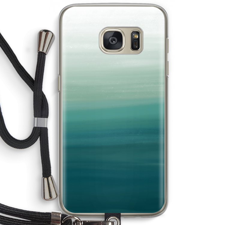 Ocean: Samsung Galaxy S7 Transparant Hoesje met koord