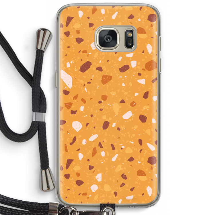 Terrazzo N°24: Samsung Galaxy S7 Transparant Hoesje met koord