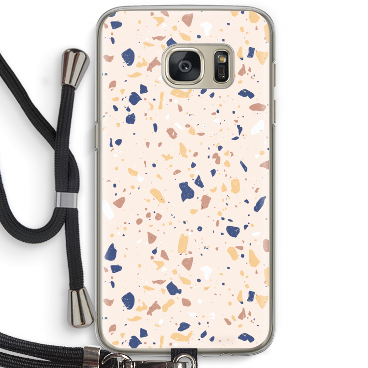 Terrazzo N°23: Samsung Galaxy S7 Transparant Hoesje met koord
