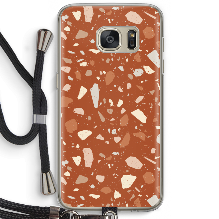 Terrazzo N°22: Samsung Galaxy S7 Transparant Hoesje met koord