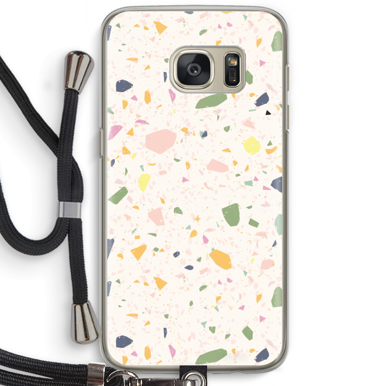 Terrazzo N°21: Samsung Galaxy S7 Transparant Hoesje met koord
