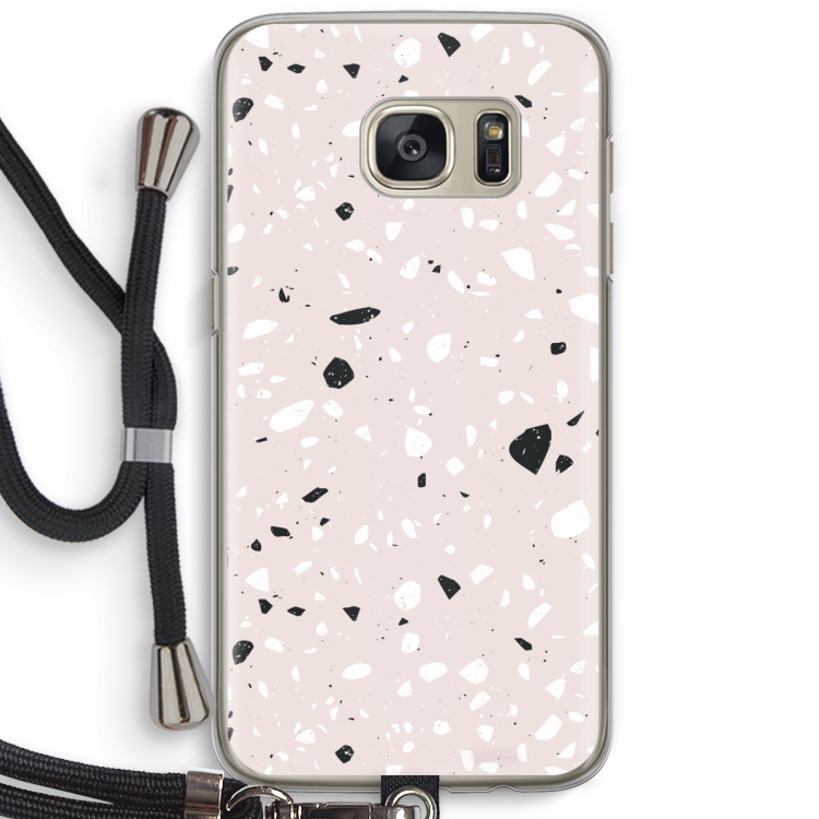 Terrazzo N°20: Samsung Galaxy S7 Transparant Hoesje met koord