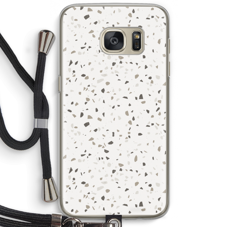 Terrazzo N°14: Samsung Galaxy S7 Transparant Hoesje met koord