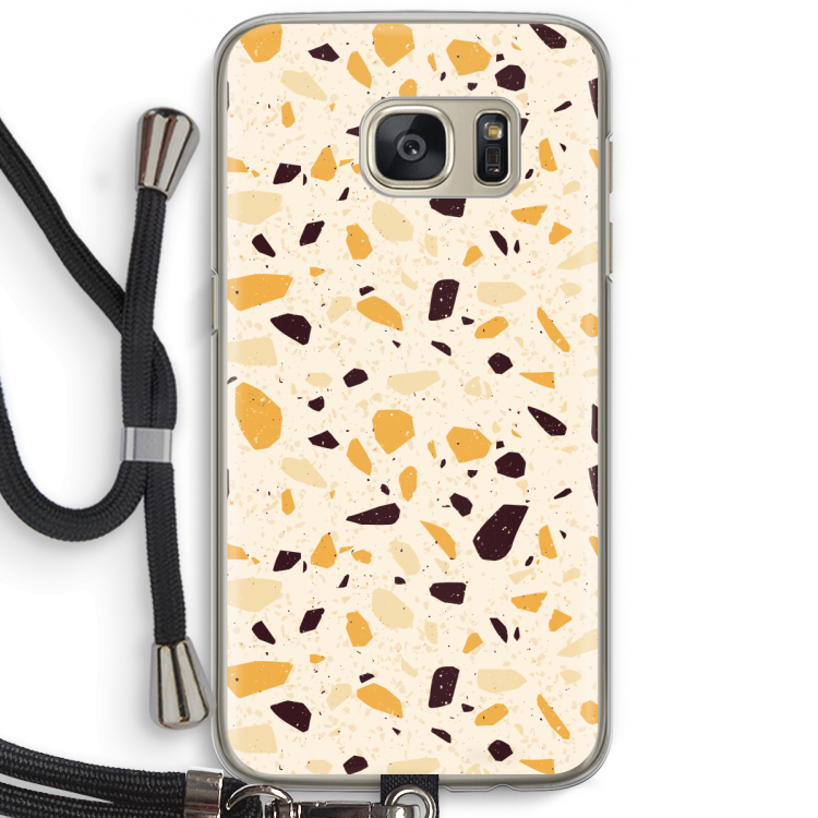 Terrazzo N°13: Samsung Galaxy S7 Transparant Hoesje met koord