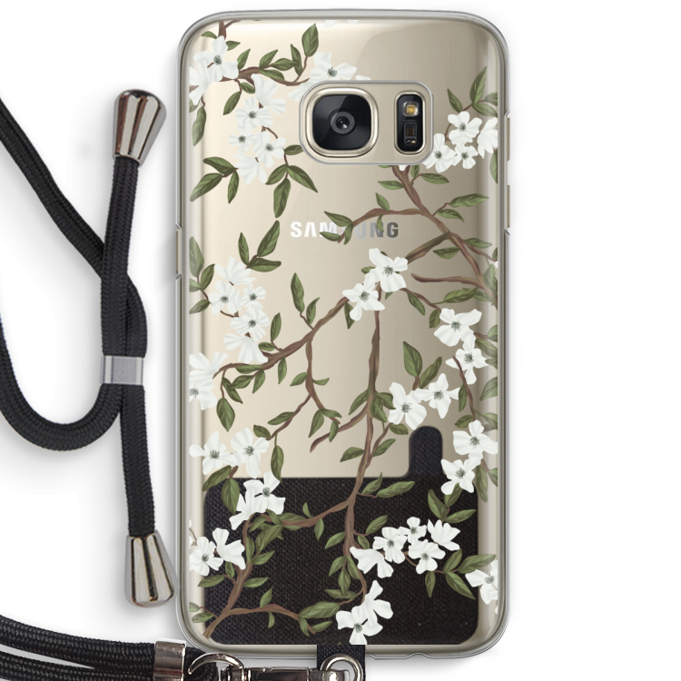 Blossoming spring: Samsung Galaxy S7 Transparant Hoesje met koord