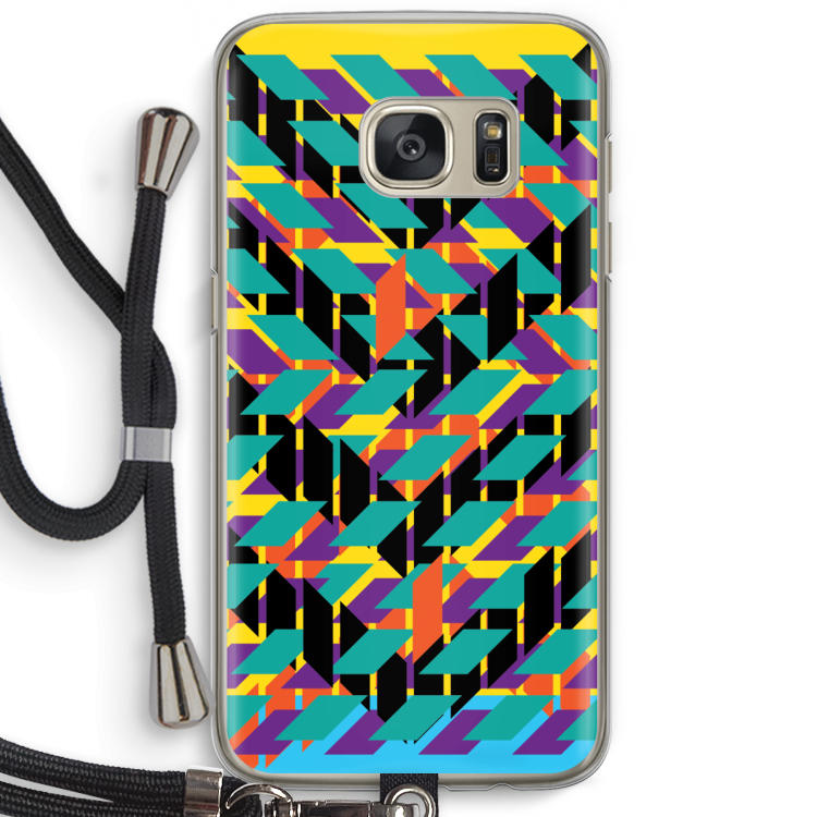 Skew Bee 1: Samsung Galaxy S7 Transparant Hoesje met koord