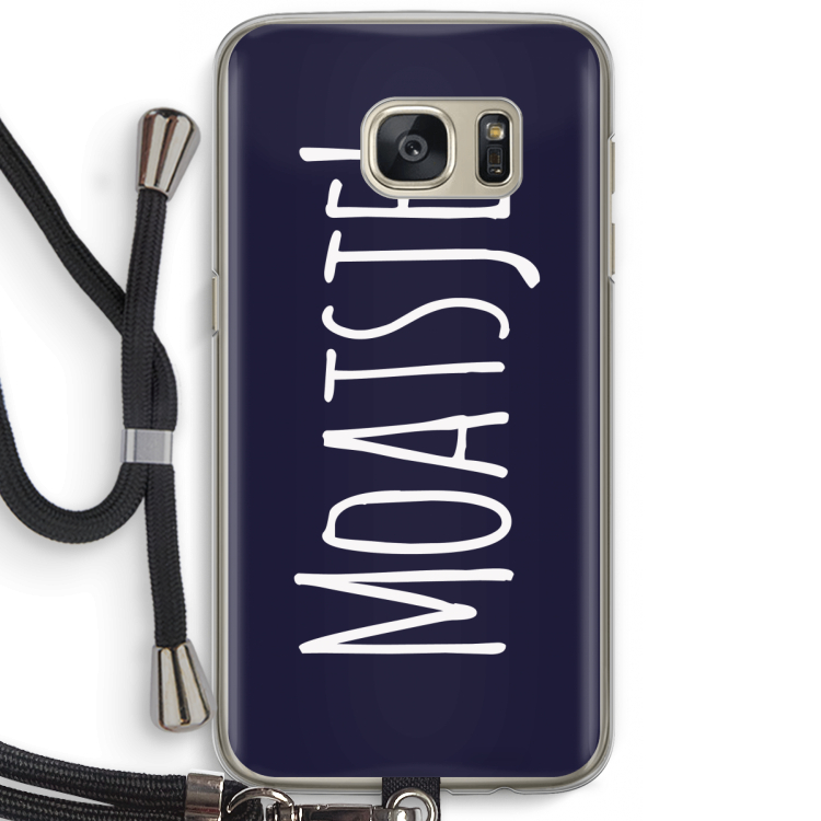 Moatsje!: Samsung Galaxy S7 Transparant Hoesje met koord
