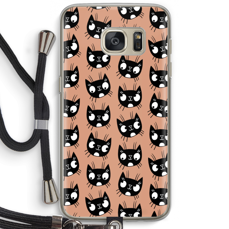 Kat: Samsung Galaxy S7 Transparant Hoesje met koord