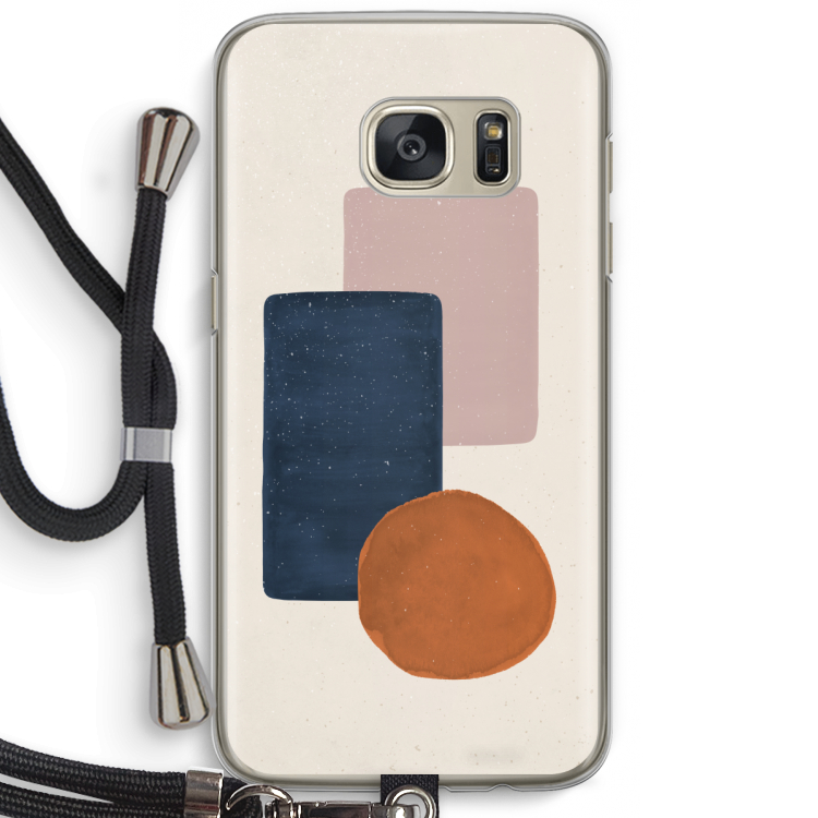Geo #3: Samsung Galaxy S7 Transparant Hoesje met koord