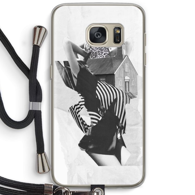 House: Samsung Galaxy S7 Transparant Hoesje met koord