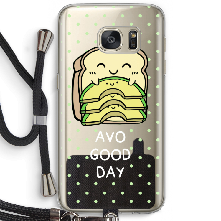 Avo Good Day: Samsung Galaxy S7 Transparant Hoesje met koord