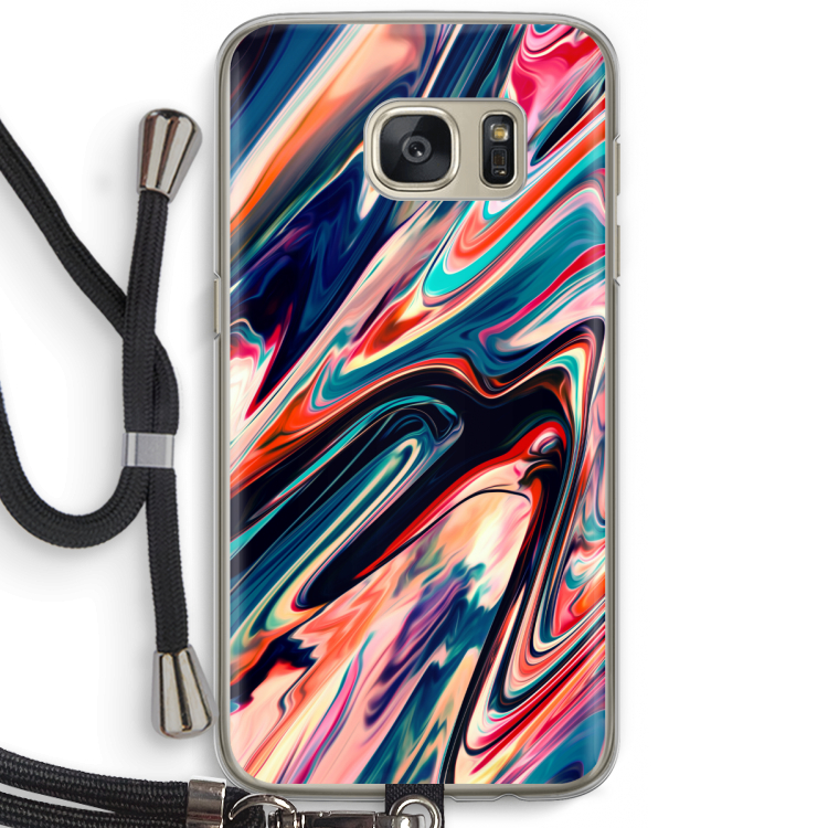Quantum Being: Samsung Galaxy S7 Transparant Hoesje met koord