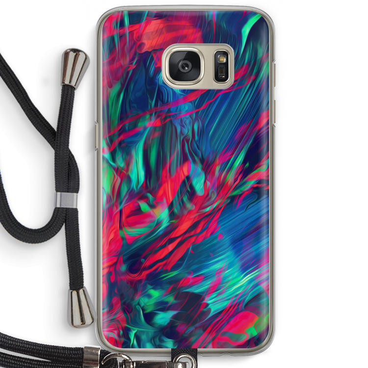Pilgrims Of The Sea: Samsung Galaxy S7 Transparant Hoesje met koord
