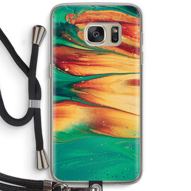 Green Inferno: Samsung Galaxy S7 Transparant Hoesje met koord