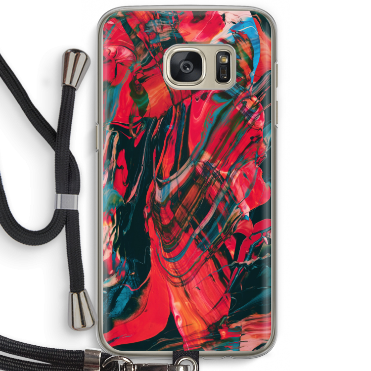 Endless Descent: Samsung Galaxy S7 Transparant Hoesje met koord