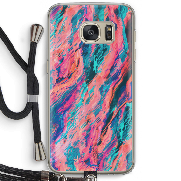 Electric Times: Samsung Galaxy S7 Transparant Hoesje met koord