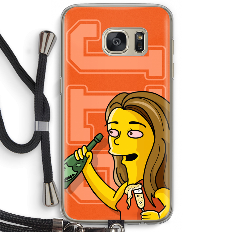 Jamie Lee Simpson: Samsung Galaxy S7 Transparant Hoesje met koord