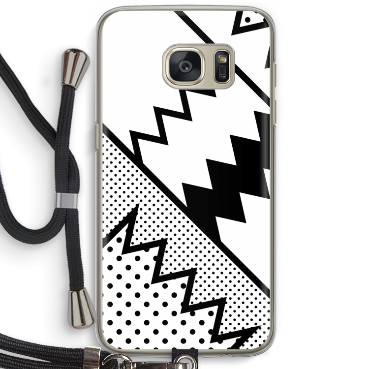 Pop Art #5: Samsung Galaxy S7 Transparant Hoesje met koord