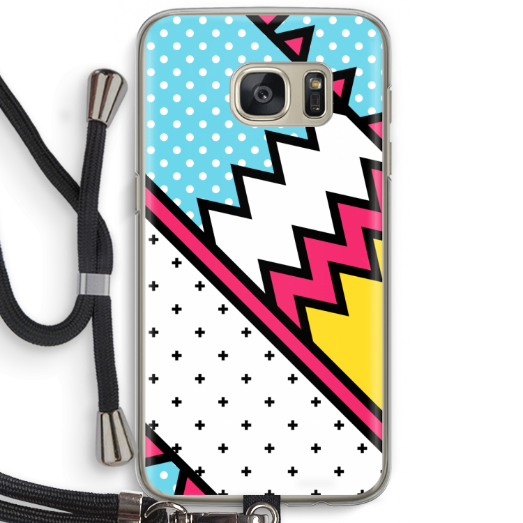 Pop Art #2: Samsung Galaxy S7 Transparant Hoesje met koord