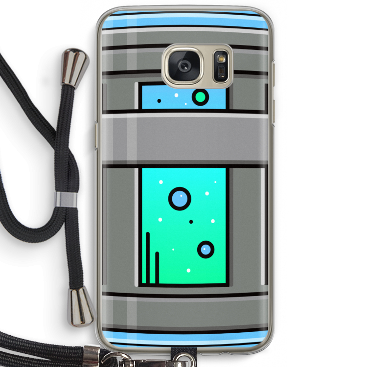 Chug Bottle: Samsung Galaxy S7 Transparant Hoesje met koord