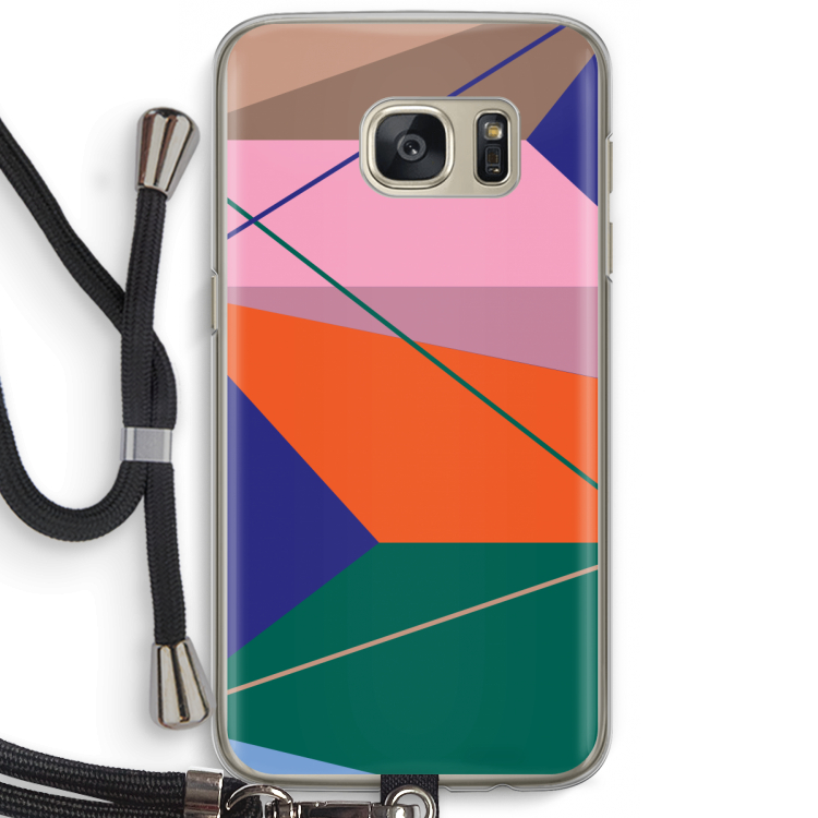 Gestalte 1: Samsung Galaxy S7 Transparant Hoesje met koord