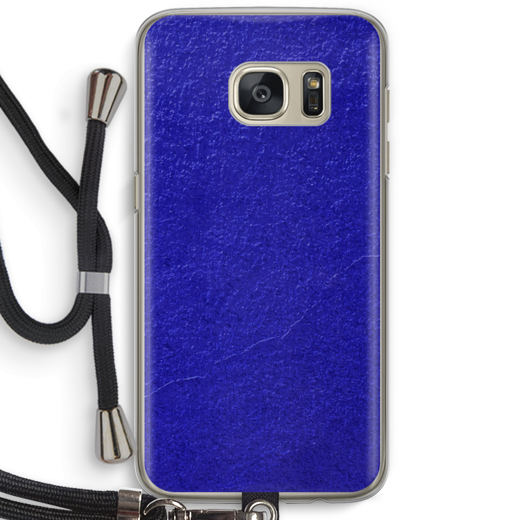 Majorelle Blue: Samsung Galaxy S7 Transparant Hoesje met koord