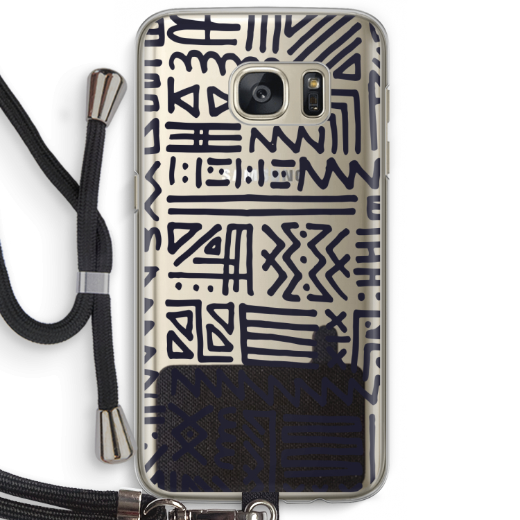 Marrakech print: Samsung Galaxy S7 Transparant Hoesje met koord