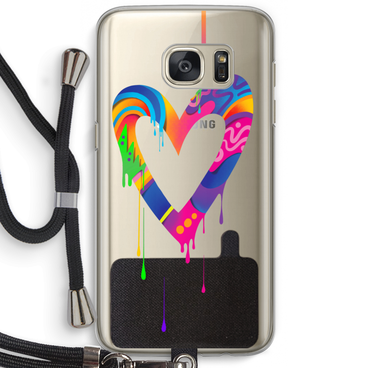Melts My Heart: Samsung Galaxy S7 Transparant Hoesje met koord