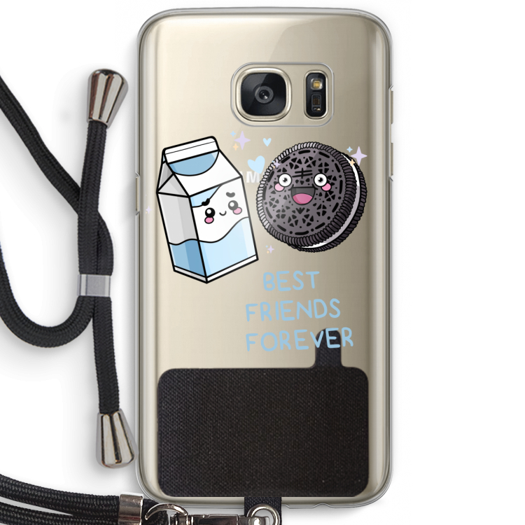 Best Friend Forever: Samsung Galaxy S7 Transparant Hoesje met koord