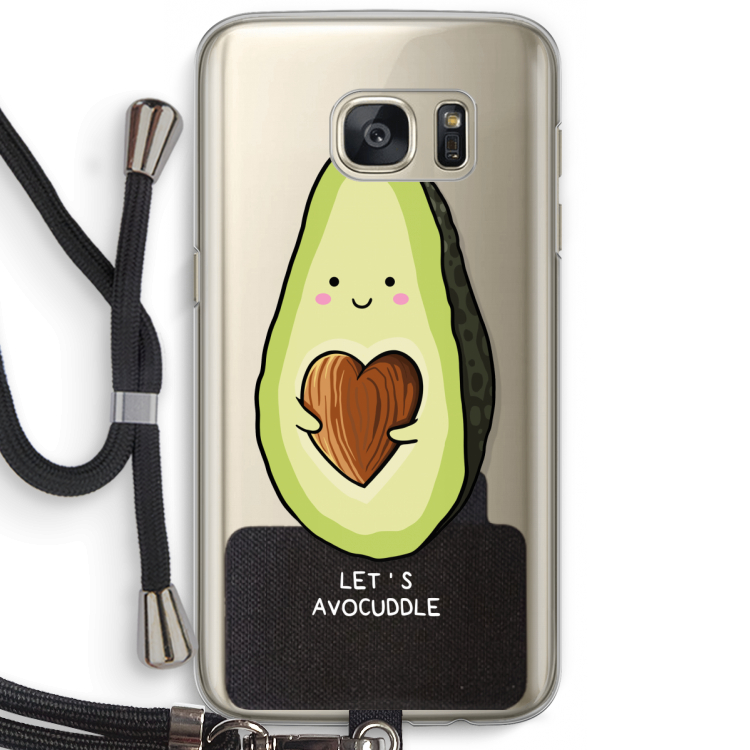 Avocuddle: Samsung Galaxy S7 Transparant Hoesje met koord