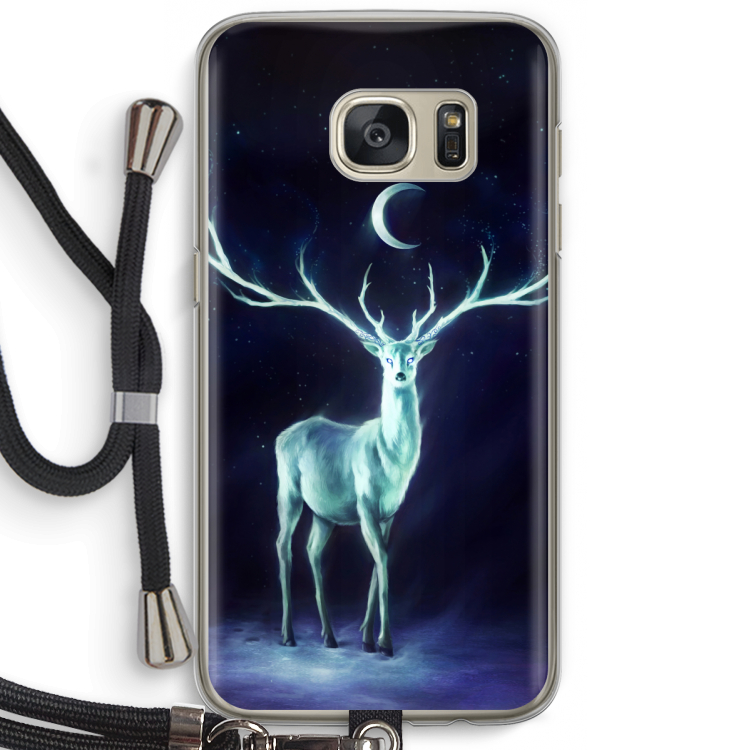 Nightbringer: Samsung Galaxy S7 Transparant Hoesje met koord