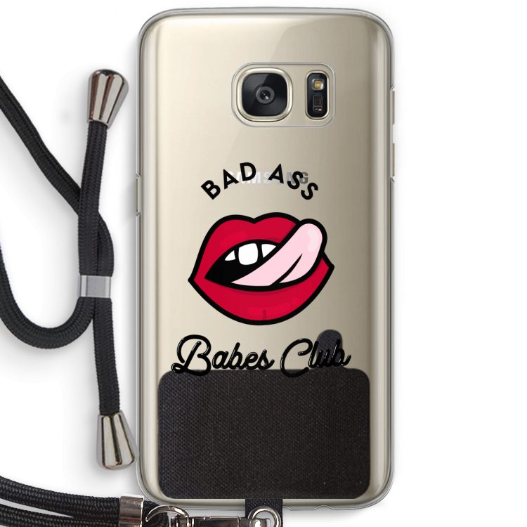 Badass Babes Club: Samsung Galaxy S7 Transparant Hoesje met koord