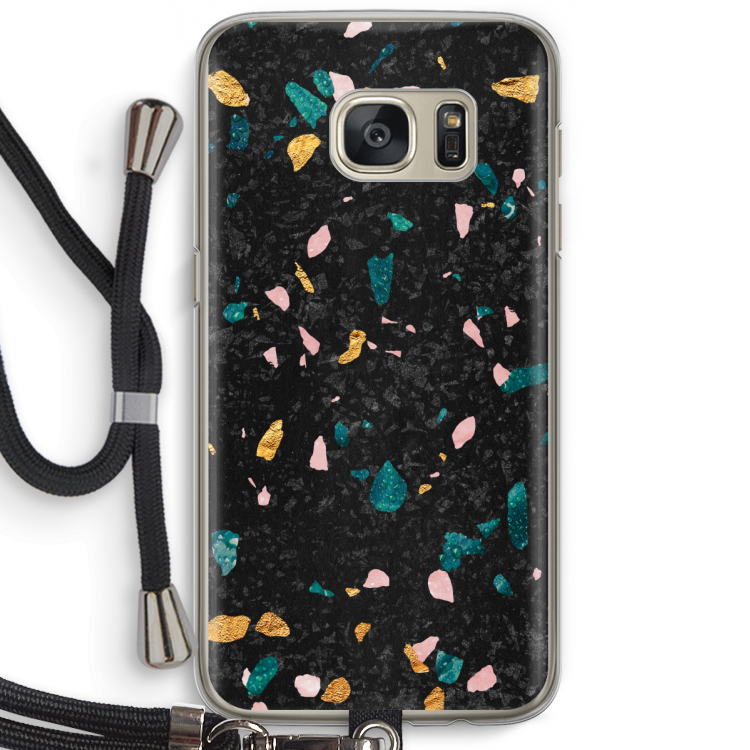 Terrazzo N°10: Samsung Galaxy S7 Transparant Hoesje met koord