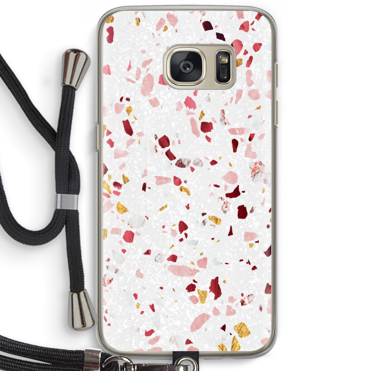 Terrazzo N°9: Samsung Galaxy S7 Transparant Hoesje met koord