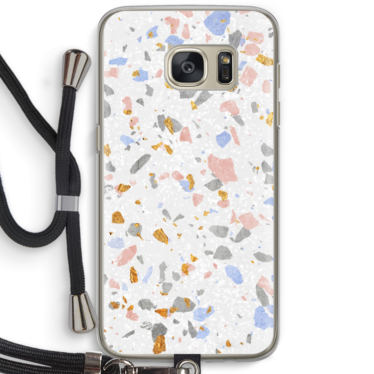Terrazzo N°8: Samsung Galaxy S7 Transparant Hoesje met koord