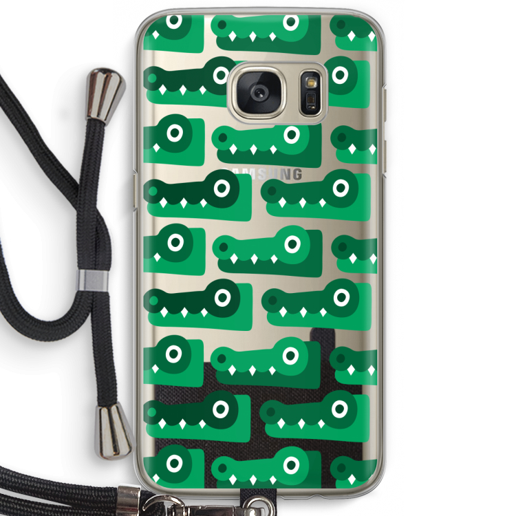 Crocs: Samsung Galaxy S7 Transparant Hoesje met koord